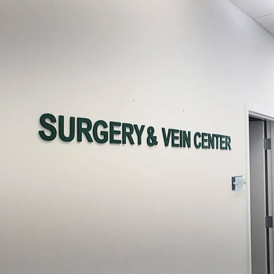 Surgery & Vein Center interior letters